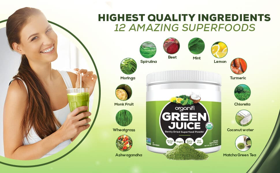 What are the ingredients of Organifi Green Juice